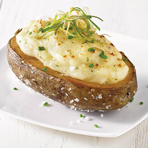 Twice-baked Potatoes with Boursin Shallot & Chive Cheese